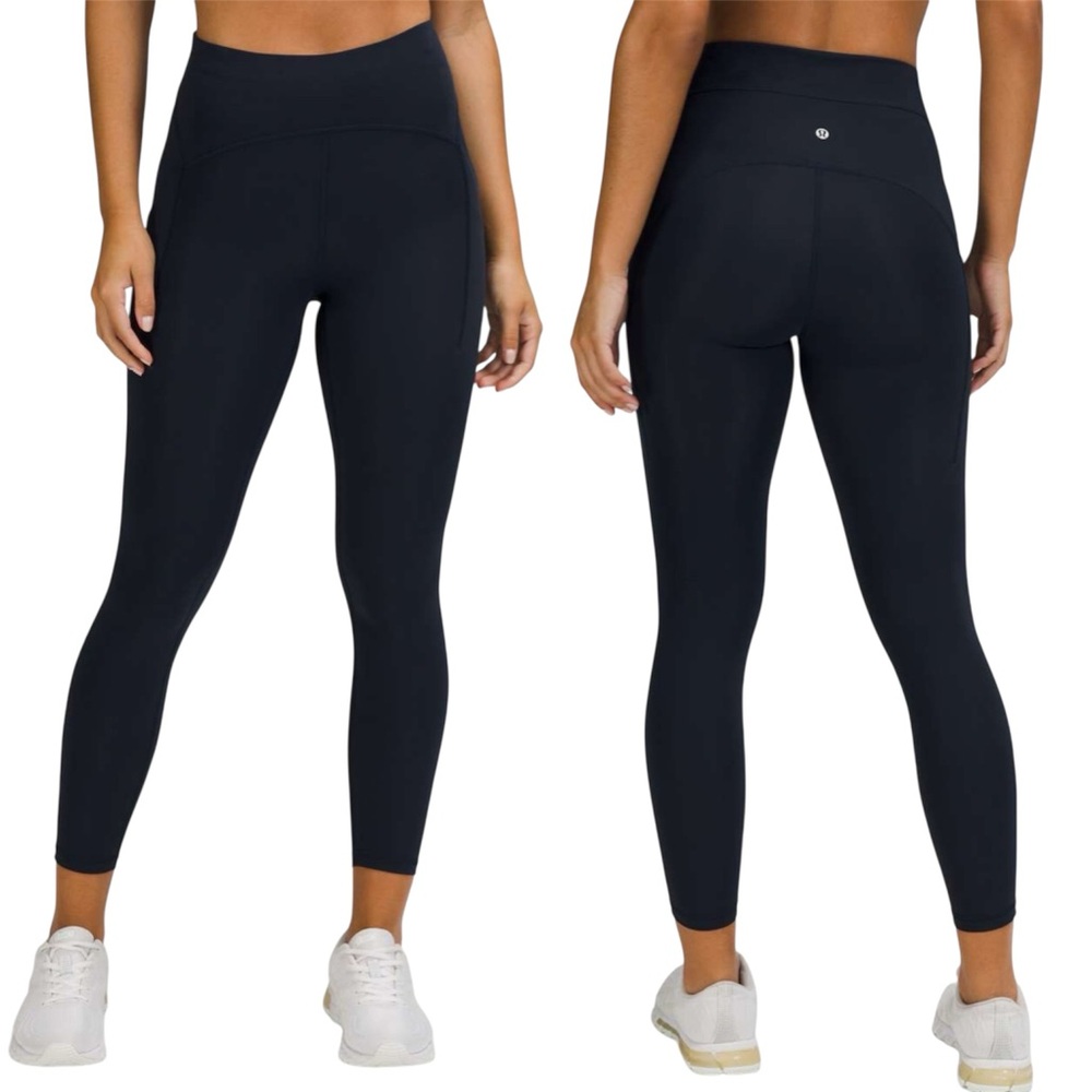 Lululemon | Power Thru High Rise Tight 25” Leggings True Navy Size 14
